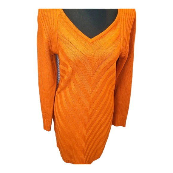 Pink Rose rustic orange sweater dress NWOT - Picture 3 of 5